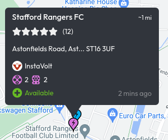 The nearby Stafford Rangers Instavolt location
